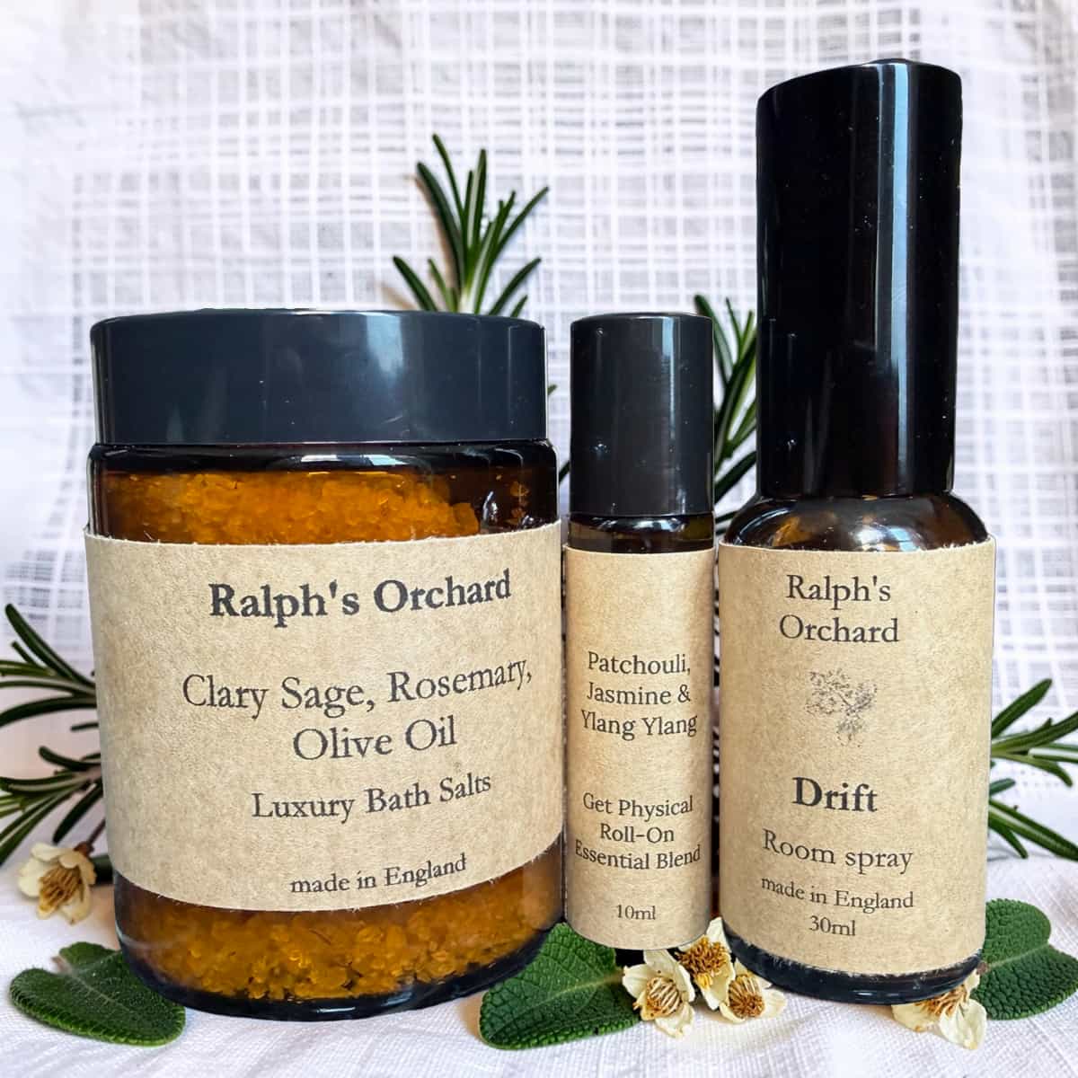 The Botanical Wellbeing Gift Set | Bath Salts, Room Spray & Roll-On
