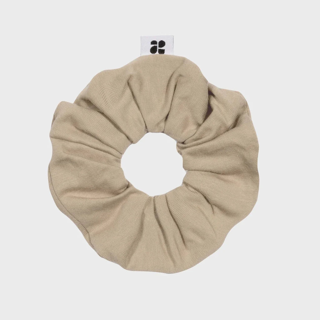 Upcycled Vegan Scrunchie Beige