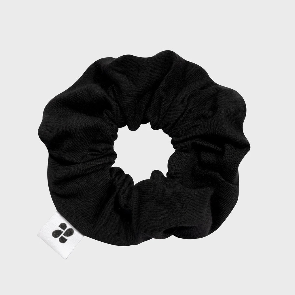 Upcycled Vegan Scrunchie Black