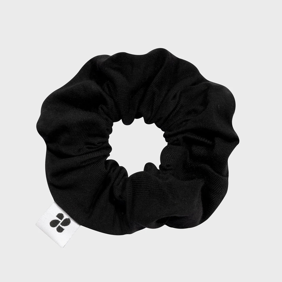 Upcycled Vegan Scrunchie Black