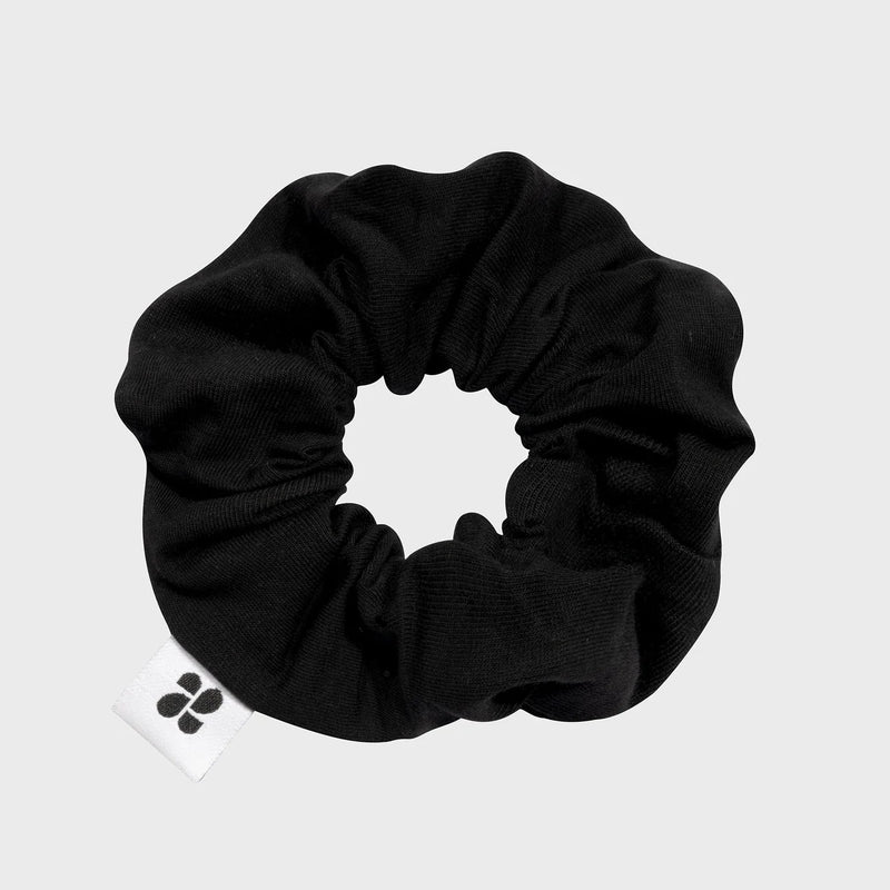 Upcycled Vegan Scrunchie Black