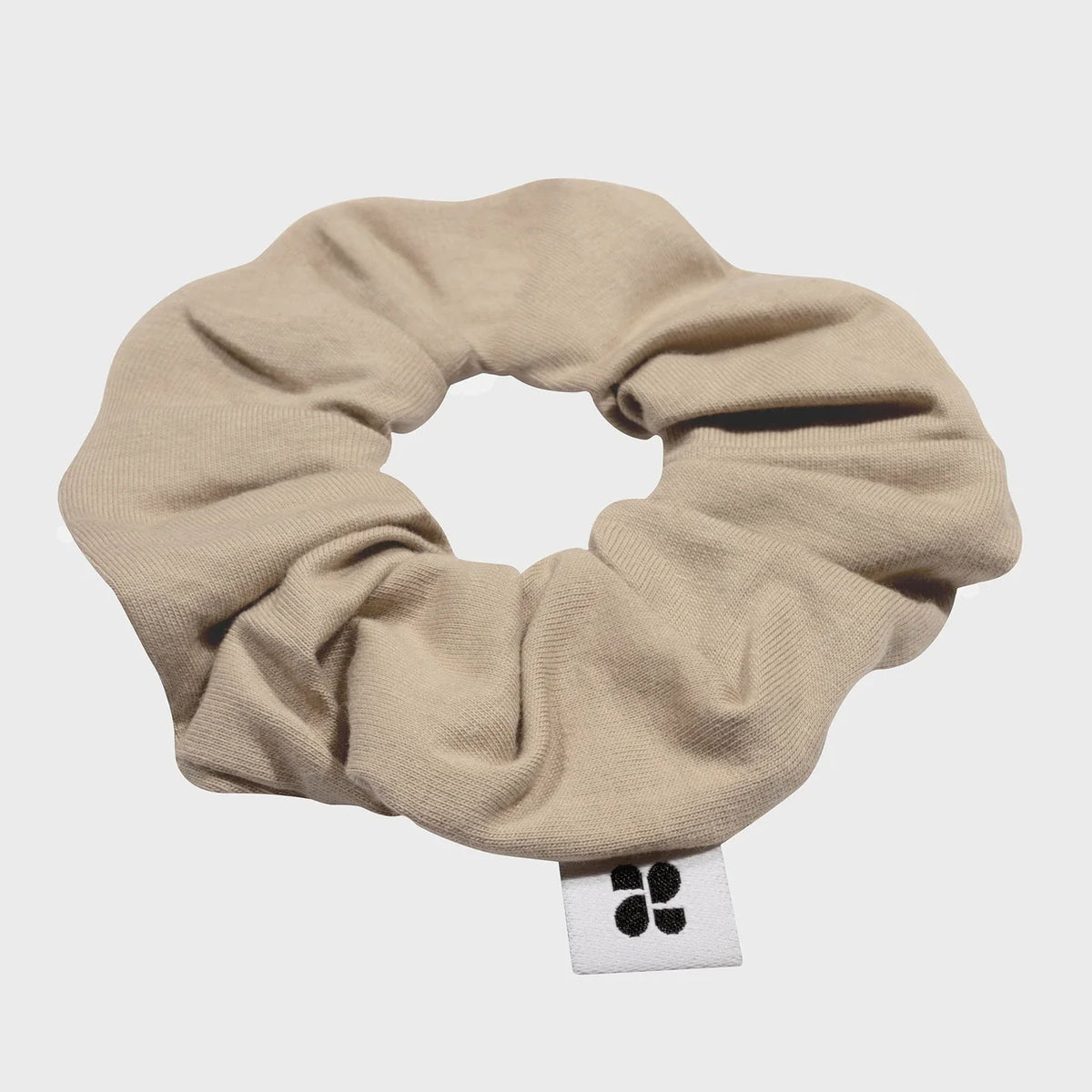 Upcycled Vegan Scrunchie Beige