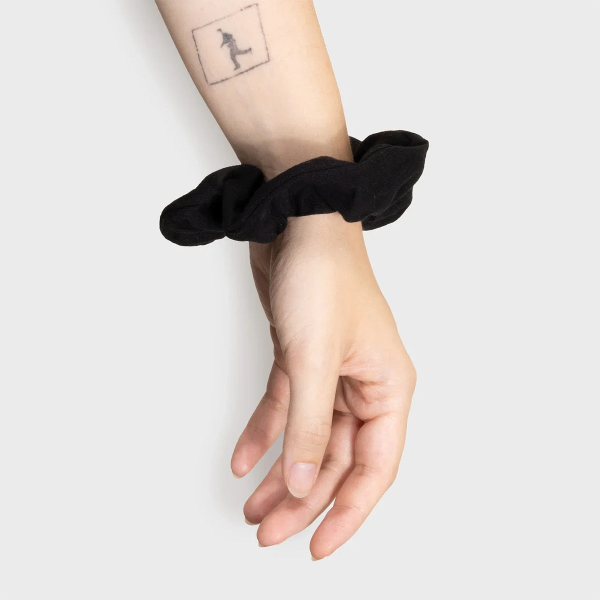 Upcycled Vegan Scrunchie Black