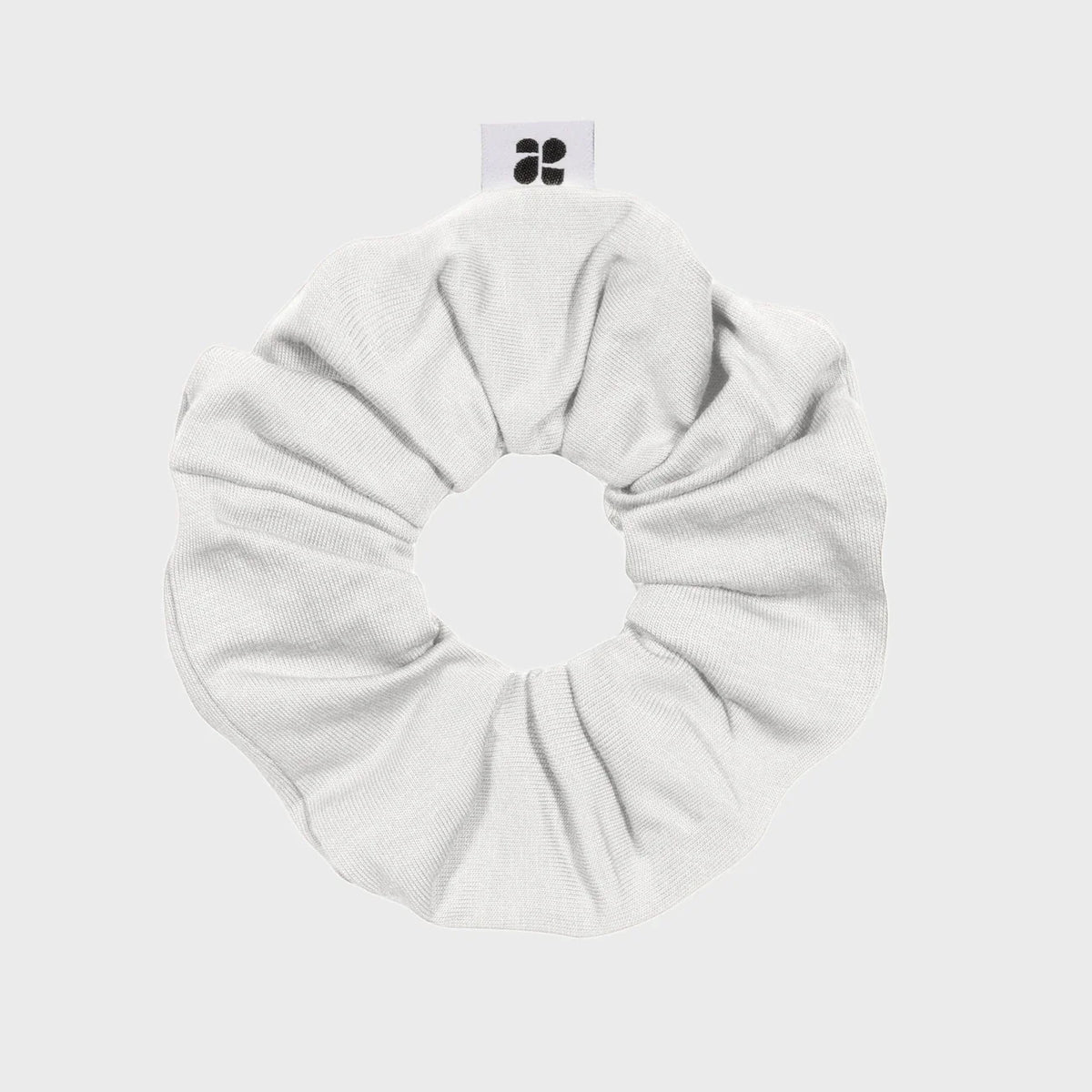 Upcycled Vegan Scrunchie White